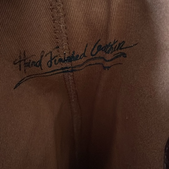 Franco Sarto Wide Calf Hand Stitched Leather Boots - Picture 10 of 11